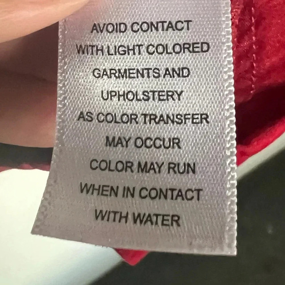 Marc New York Red Suede Balloon Sleeve Blouse Size Large - Picture 9 of 10